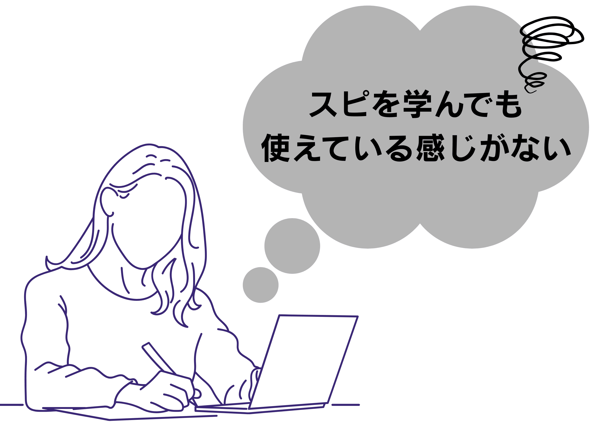スピを学んでも使えている感じがない